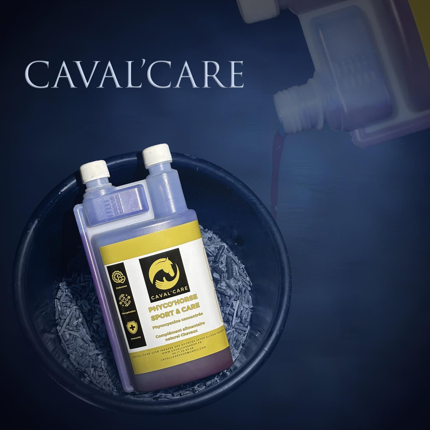 PHYCOCYANINE CHEVAL - PHYCO'HORSE - 900ml