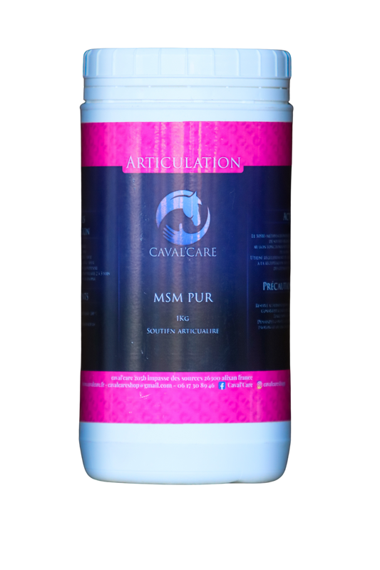 MSM cheval Pur 1kg - Protège les articulations